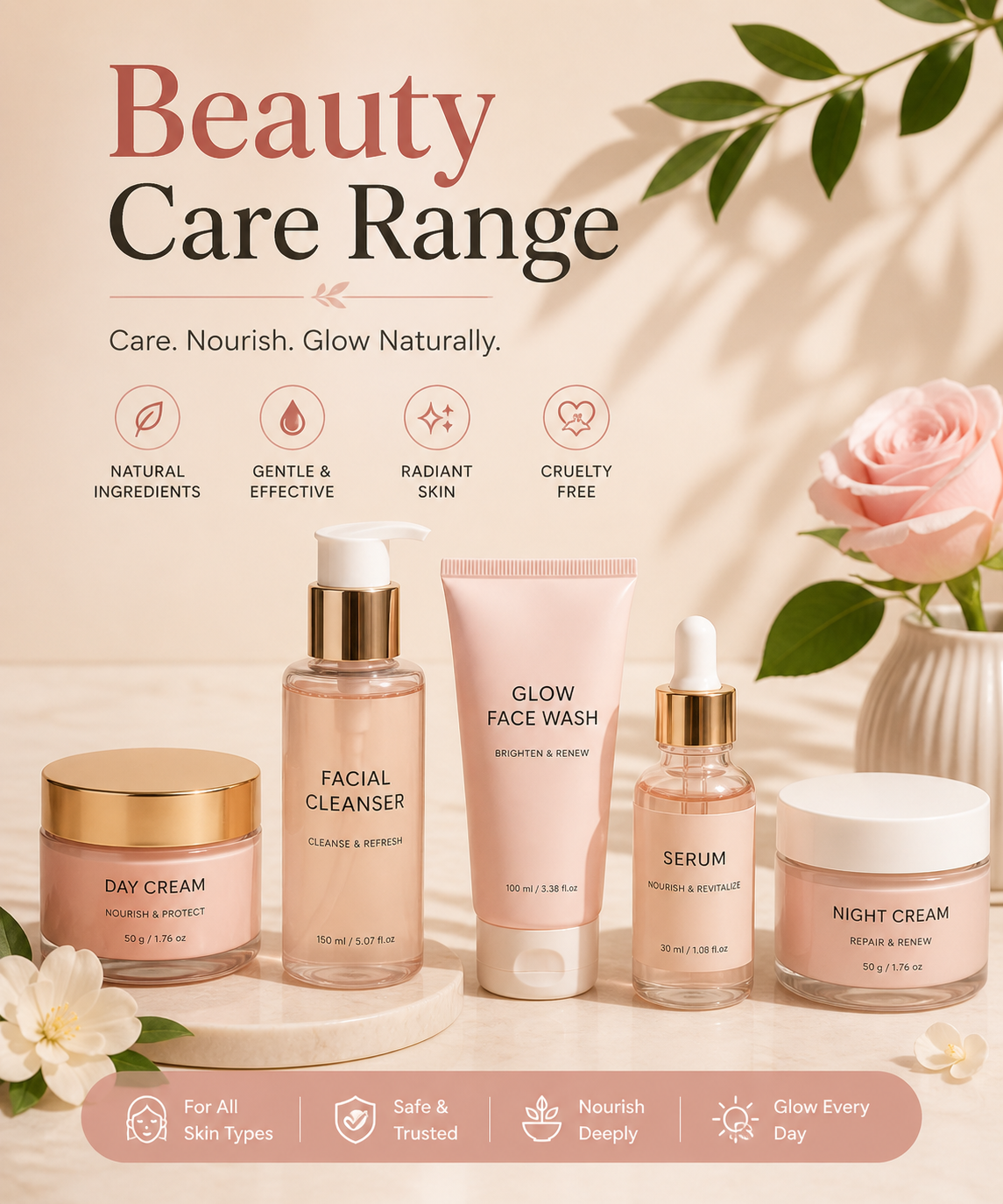 beauty care range